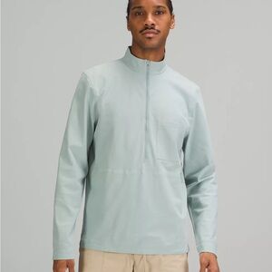 Lululemon WovenAir Half-Zip in silver blue, XXL